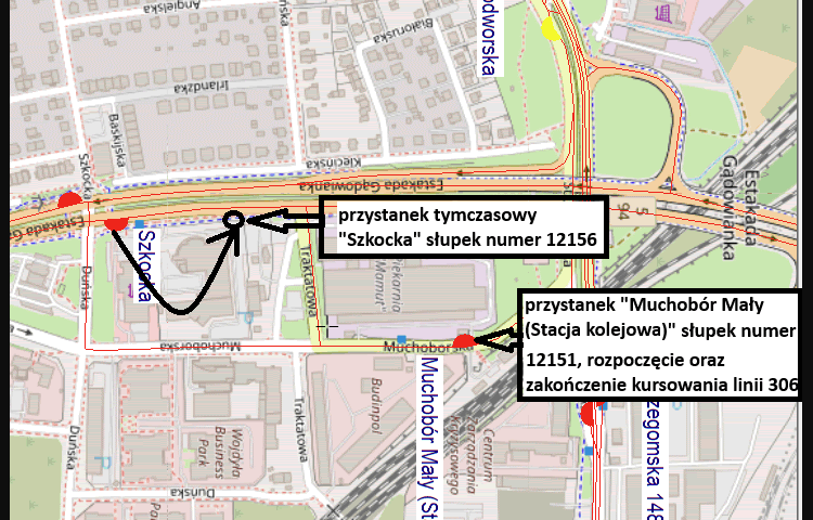 <p>Lokalizacja przystanku Szkocka</p>