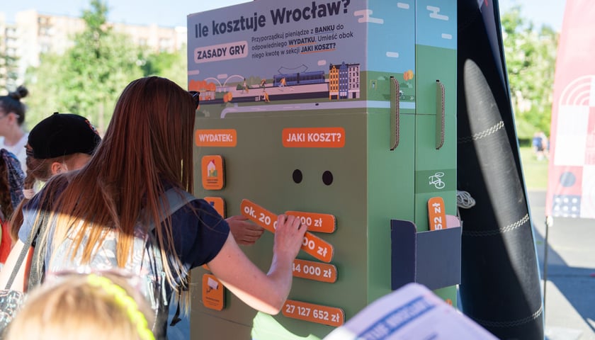 Tablica „Ile kosztuje Wrocław”  - tu można zgadywać ile kosztują usługi miejskie
