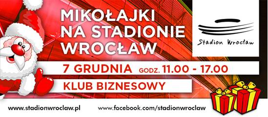 W niedzielę mikołajki na stadionie