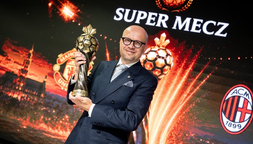 <p>Jakub Mazur, konferencja prasowa przed Super Meczem na Tarczyński Arenie</p>