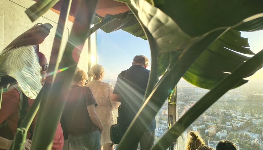 Taras widokowy Sky Tower w dniu głębokiego zaćmienia słońca, 13 sierpnia 2026
