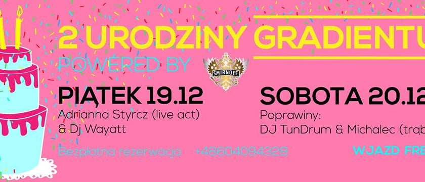 [KONKURS] Urodzinowe imprezowanie w Gradiencie