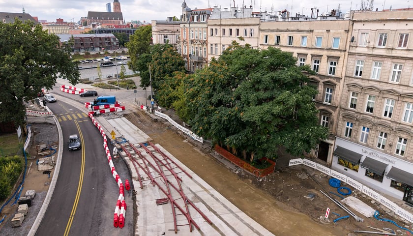 Budowa węzła Drobnera-Dubois. Zdjęcie z wtorku 18 sierpnia 2026