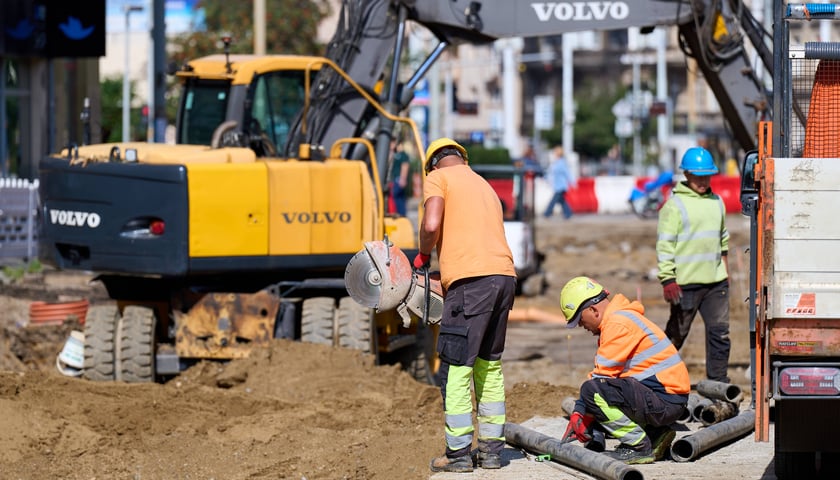 Budowa węzła Drobnera-Dubois. Zdjęcie z wtorku 18 sierpnia 2026