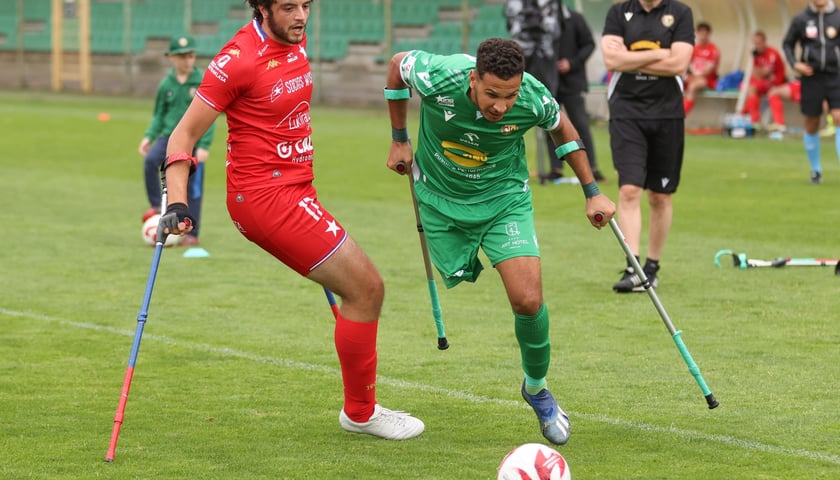 Mecz Śląska Wrocław z Wisłą Krak&oacute;w &ndash; pierwszy dzień IV Turnieju Orlen Amp Futbol