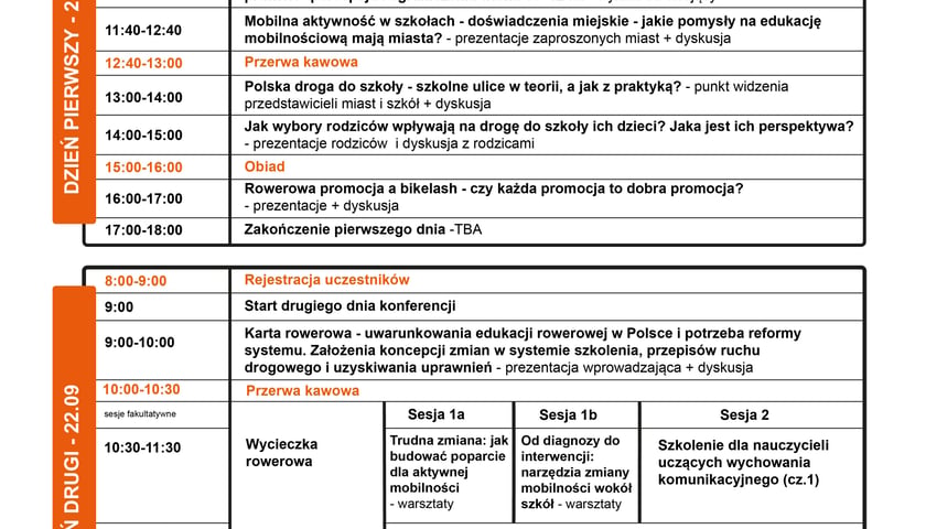 Ramowy plan konferencji
