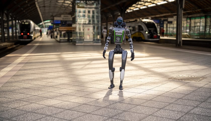 Robot Adam Kowalski na Dworcu Głównym we Wrocławiu, 28.08.2026 r.