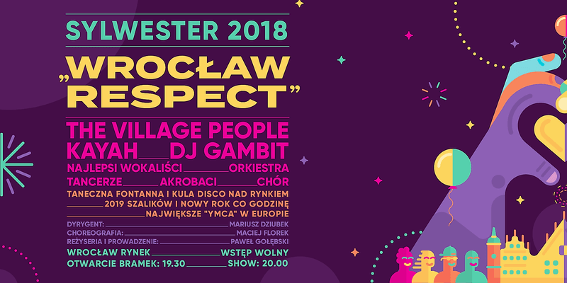 Sylwester 2018 na Rynku. Wrocław Respect