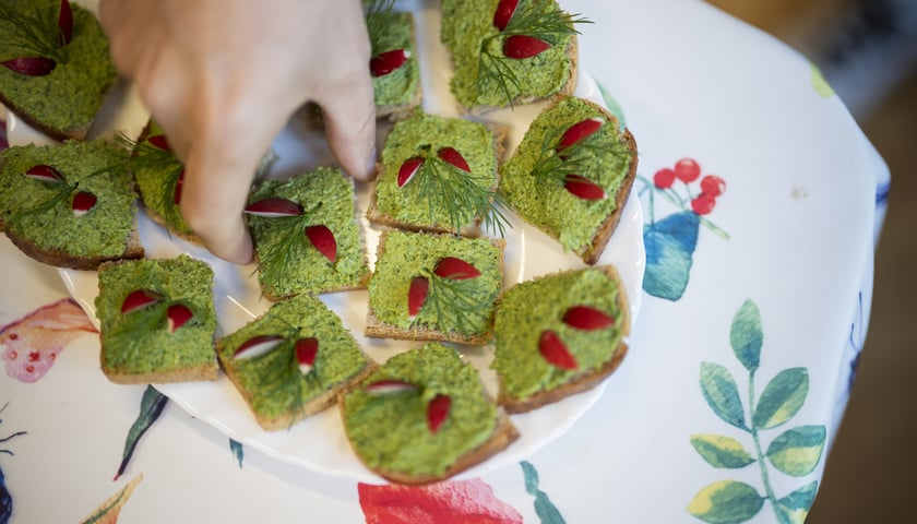 Danie  bezmięsne wykonane podczas warsztatów  Food Circus