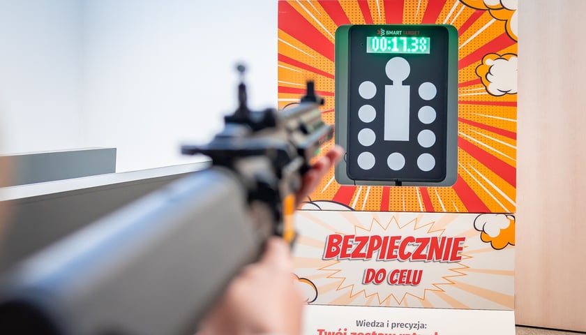 Strzelnica laserowa na wydarzeniach programu "Bezpieczny Wrocław"