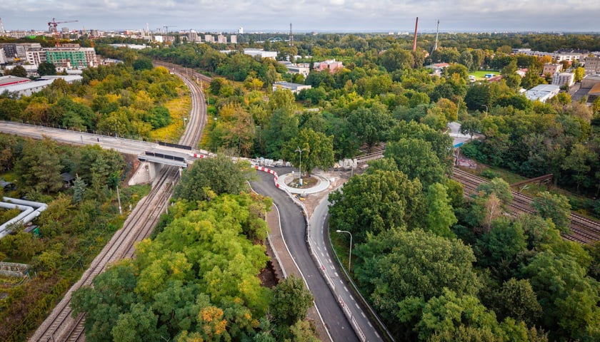 Widok z drona na remontowane wiadukty na Brochowie - od 6.09 zmiany w organizacji ruchu