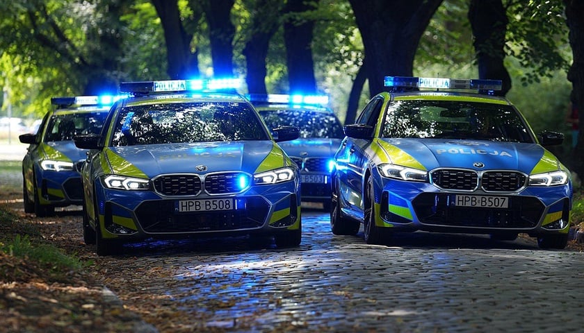 Nowe radiowozy Dolnośląskiej Policji.