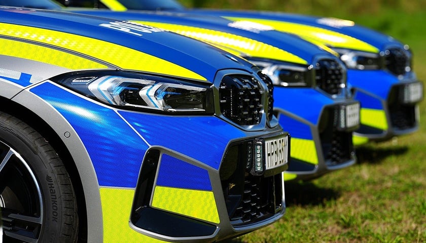 Nowe radiowozy Dolnośląskiej Policji.