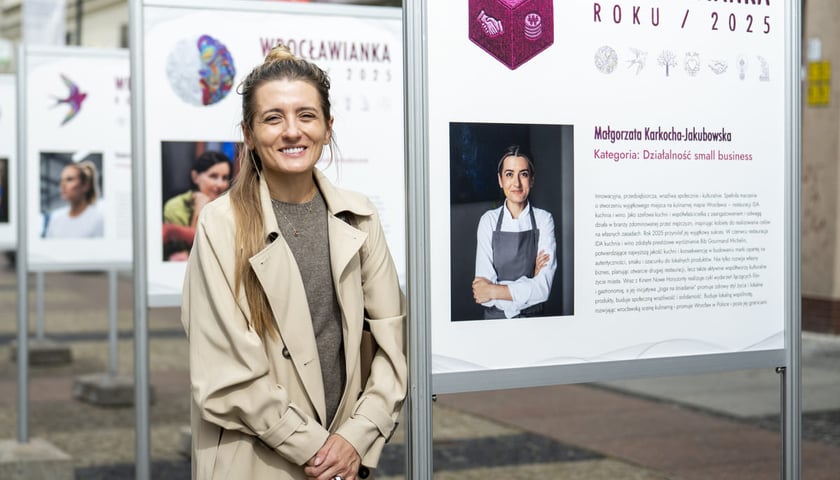 Plebiscyt Wrocławianka Roku. Na zdjęciu Wrocławianka Roku 2025, Małgorzata Karkocha-Jakubowska.