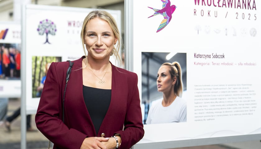Plebiscyt Wrocławianka Roku. Na zdjęciu Wrocławianka Roku 2025, Katarzyna Sobczak.