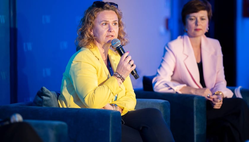 Agnieszka Rybczak, przewodnicząca RM Wrocławia podczas panelu na Forum Ekonomicznym w Karpaczu, 9.09.2026 r.