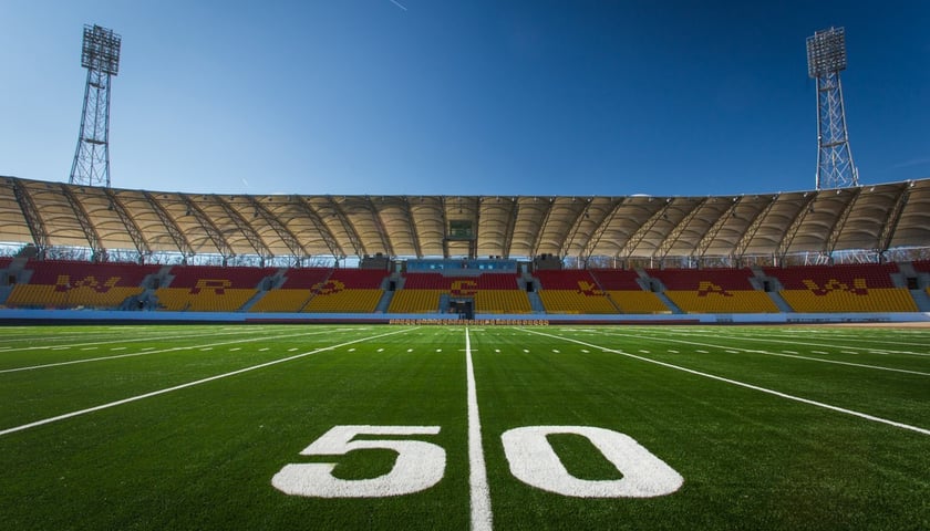 Panthers Wrocław lacrosse grają na Stadionie Olimpijskim