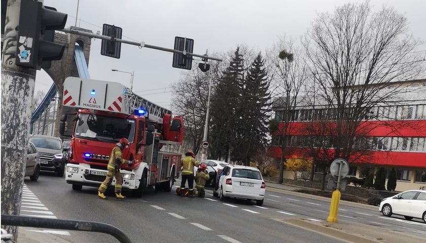 wypadek na moście Grunwaldzkim, 19.03.2022