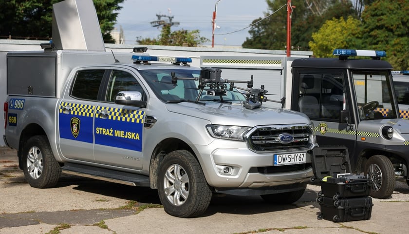 Prezentacja nowych pojazdów i specjalistycznego sprzętu Straży Miejskiej Wrocławia.
