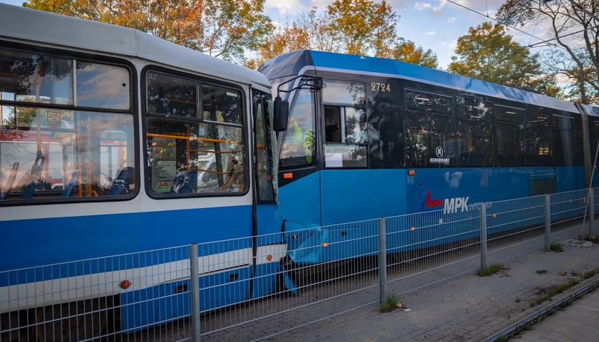 Zderzenie dwóch tramwajów na ul. Kosmonautów - 22 września 2026 r.