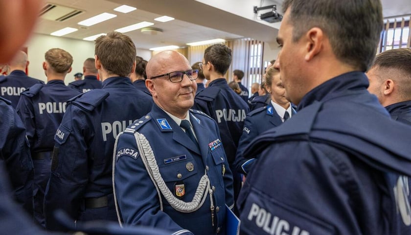 Ślubowanie nowych wrocławskich policjantów.
