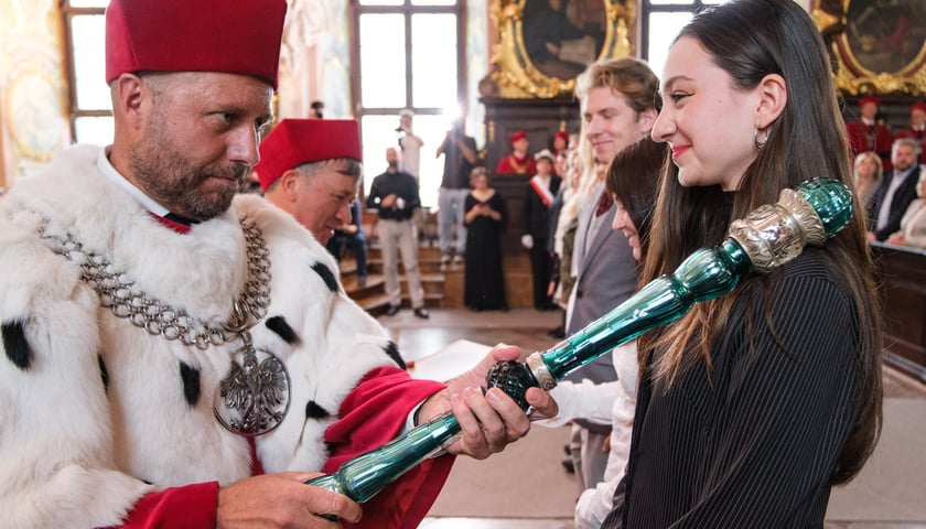 Immatrykulacja studentów podczas Środowiskowej Inauguracji Roku Akademickiego w