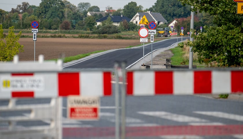 Ulica Rdestowa tuż przed otwarciem