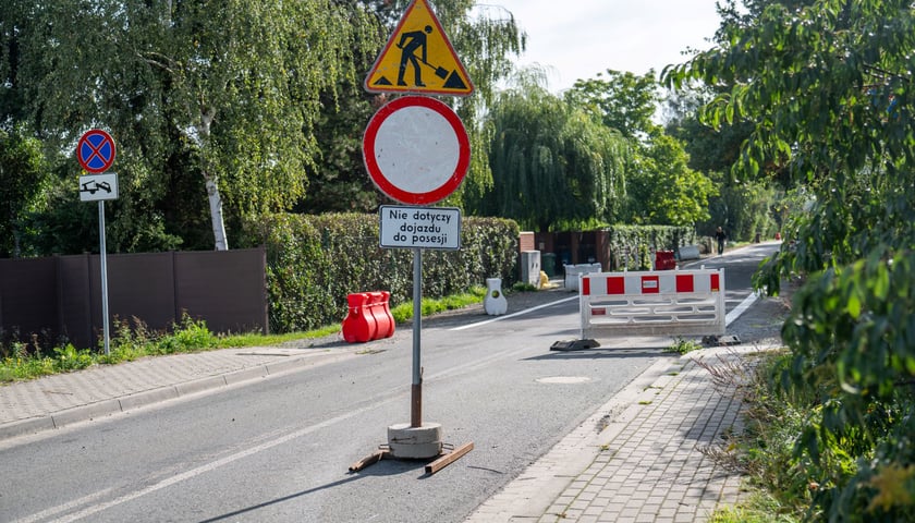 Ulica Rdestowa tuż przed otwarciem