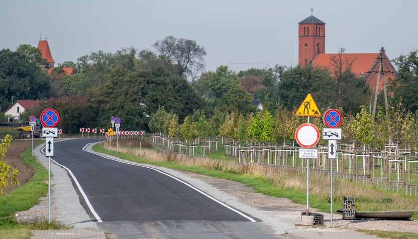 Ulica Rdestowa tuż przed otwarciem