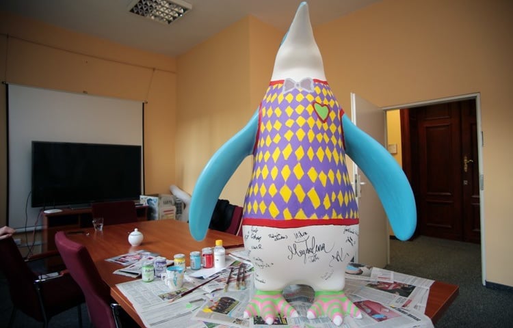 Pomalowaliśmy pingwina