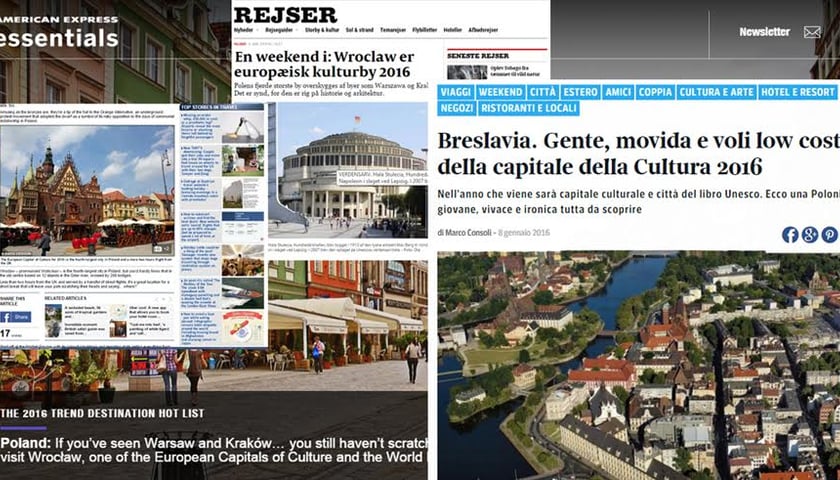 ESK w zagranicznych mediach: Odwiedzajcie Wrocław!