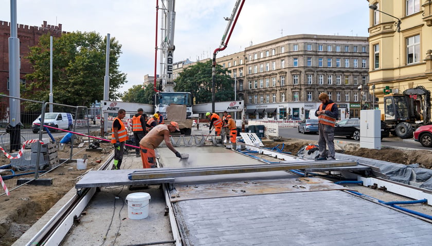 Plac budowy węzła przesiadkowego Drobnera-Dubois