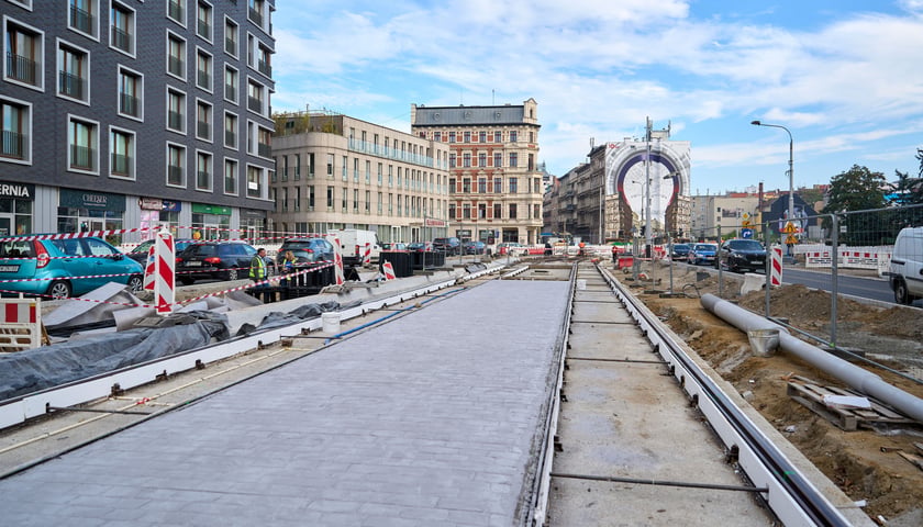Plac budowy węzła przesiadkowego Drobnera-Dubois