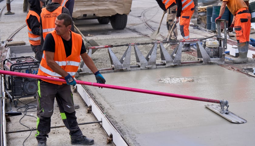 Plac budowy węzła przesiadkowego Drobnera-Dubois
