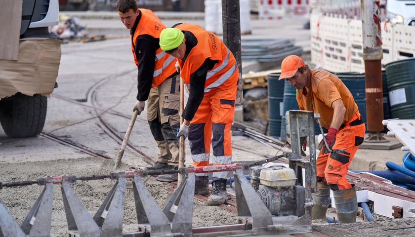 Plac budowy węzła przesiadkowego Drobnera-Dubois