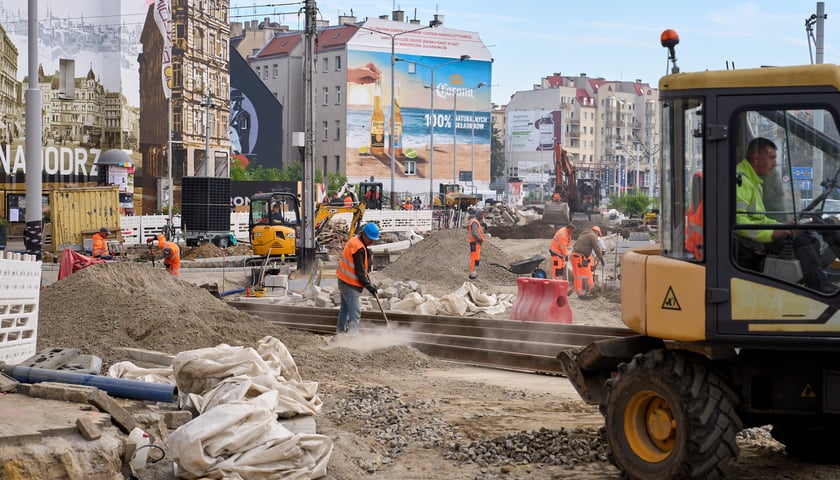 Plac budowy węzła przesiadkowego Drobnera-Dubois