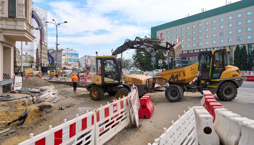 Plac budowy węzła przesiadkowego Drobnera-Dubois