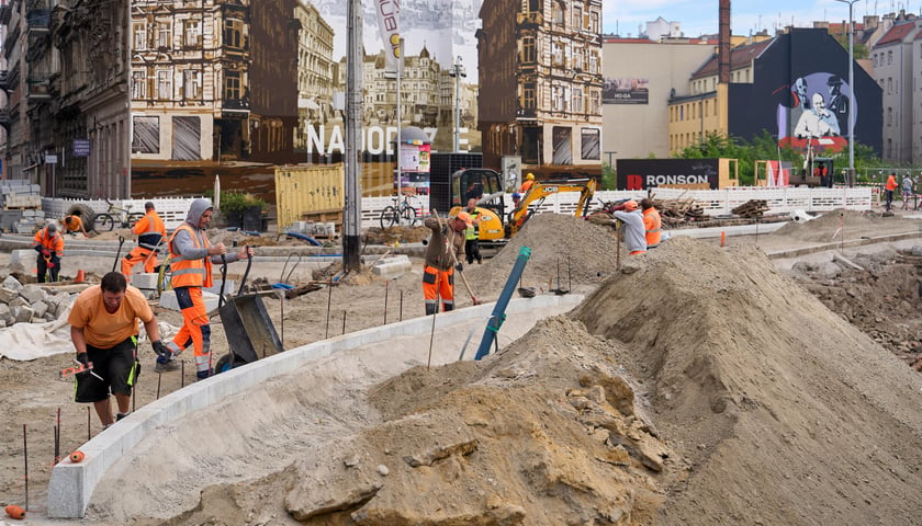 Plac budowy węzła przesiadkowego Drobnera-Dubois