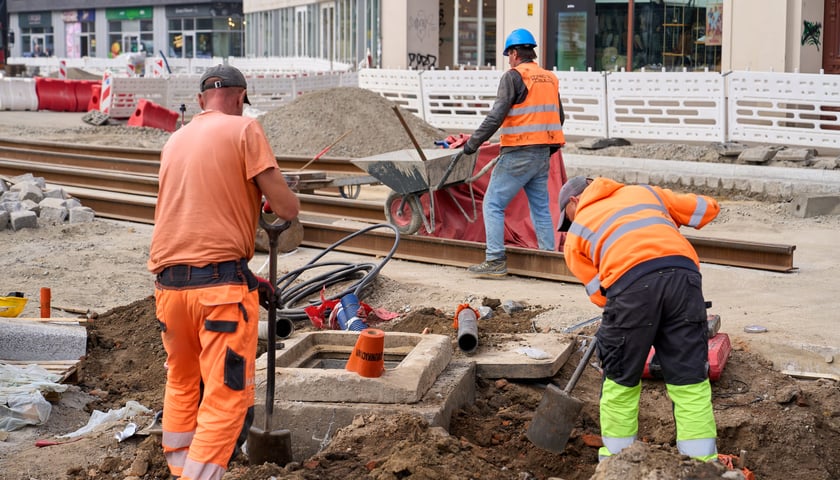 Plac budowy węzła przesiadkowego Drobnera-Dubois