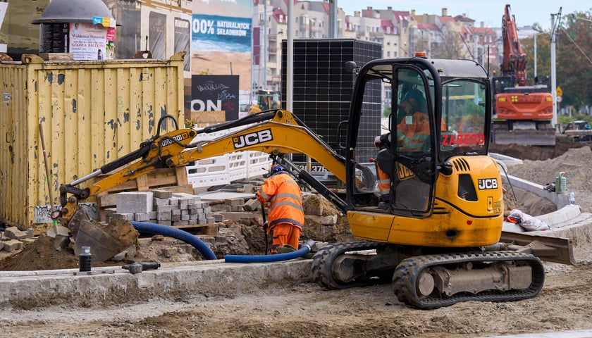 Plac budowy węzła przesiadkowego Drobnera-Dubois