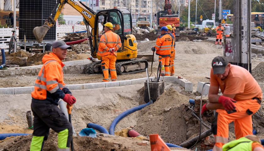 Plac budowy węzła przesiadkowego Drobnera-Dubois