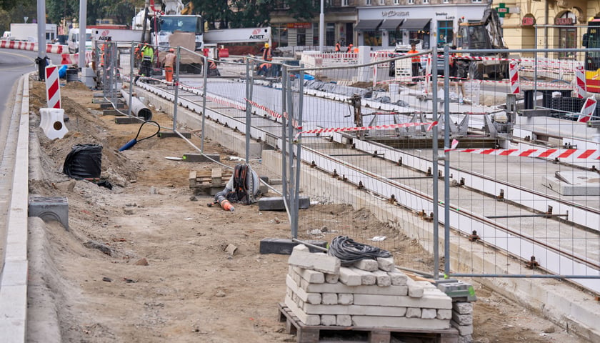 Plac budowy węzła przesiadkowego Drobnera-Dubois