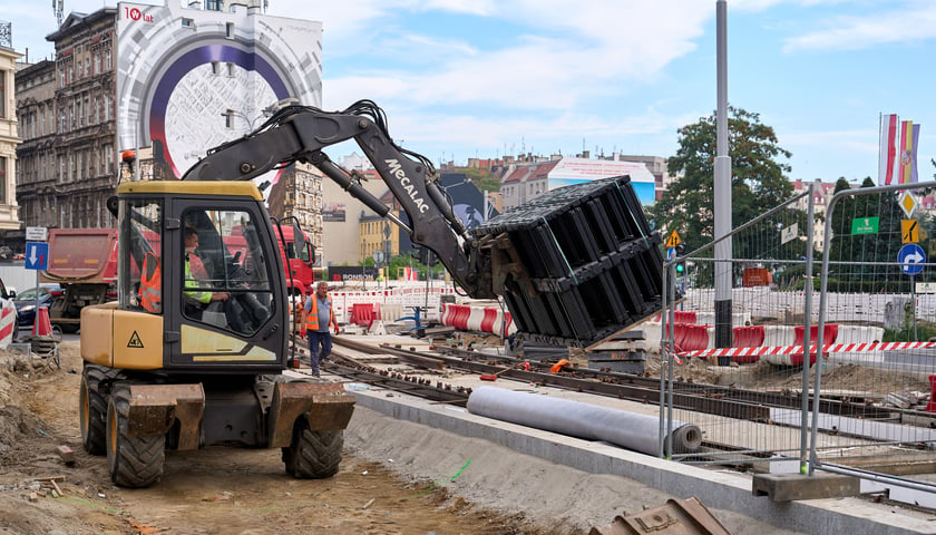 Plac budowy węzła przesiadkowego Drobnera-Dubois