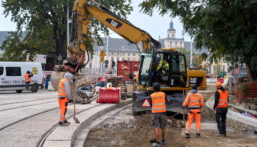 Plac budowy węzła przesiadkowego Drobnera-Dubois
