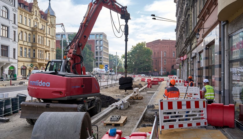 Plac budowy węzła przesiadkowego Drobnera-Dubois