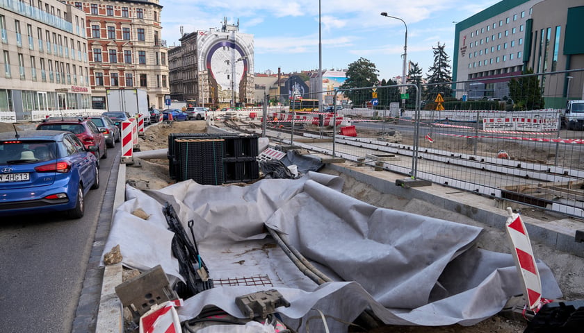Plac budowy węzła przesiadkowego Drobnera-Dubois