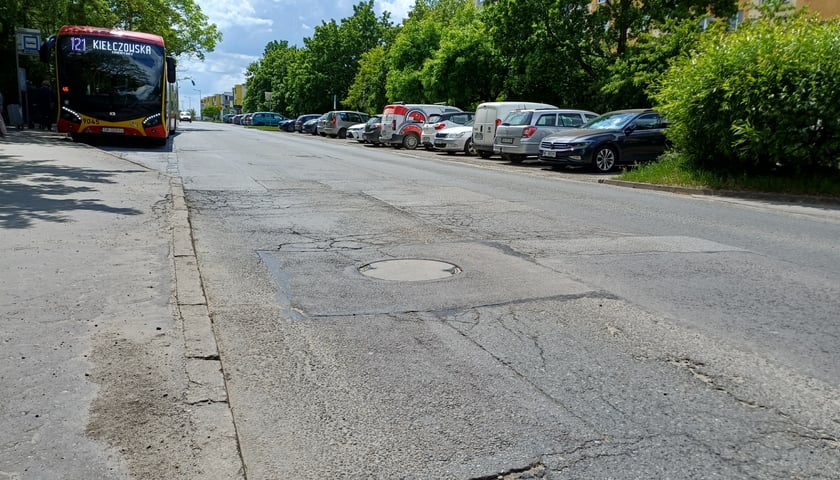 Ulica Żmudzka przed remontem