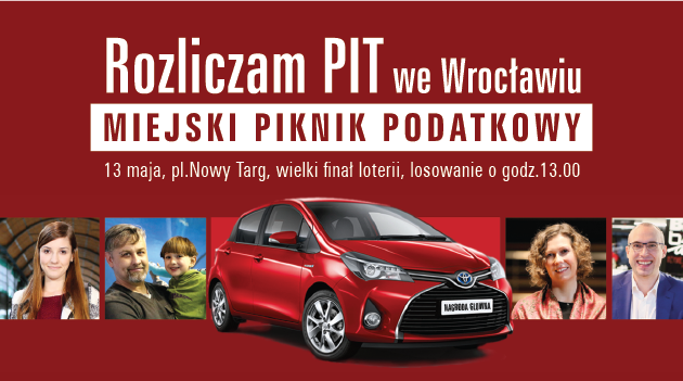 Piknik i losowanie nagród „Rozlicz PIT we Wrocławiu”