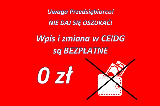 Uwaga Przedsiębiorco! Nie daj się oszukać!
