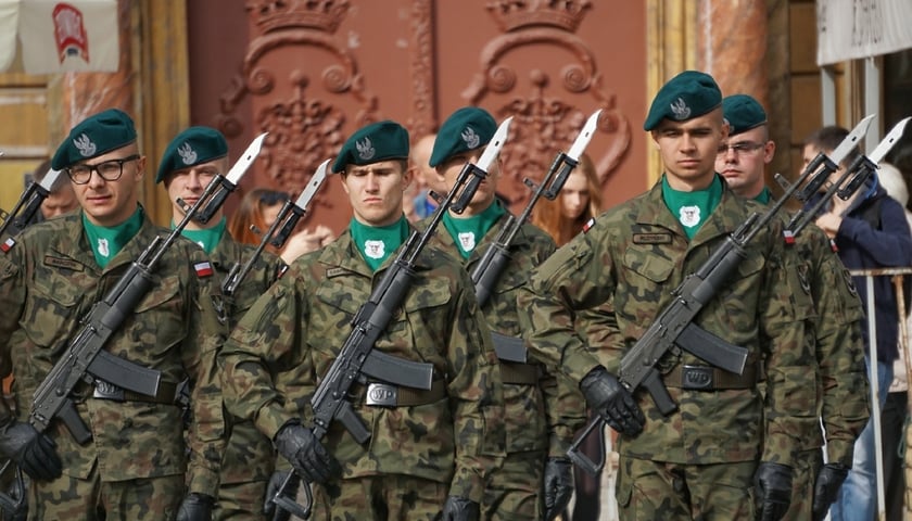 Przysięga wojskowa na Rynku